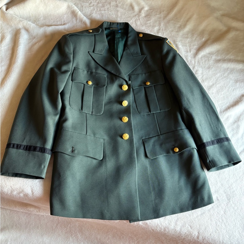 Men's Green Military Style Jacket